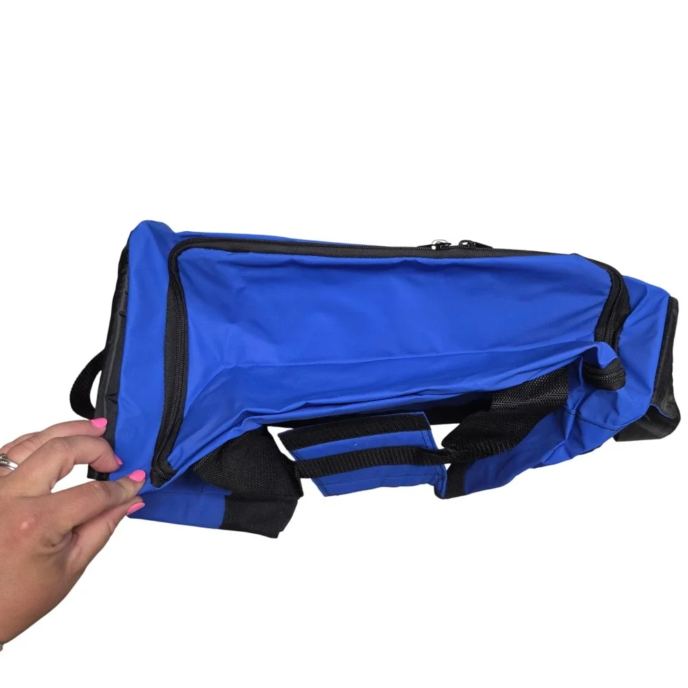 Rivers End Sports Duffel Bag Blue Black Carry On Travel Gym Bag 080-22